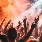 Rockfestival in dert Crowd