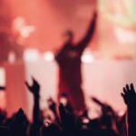 Rapper auf einem Hip Hop Festival