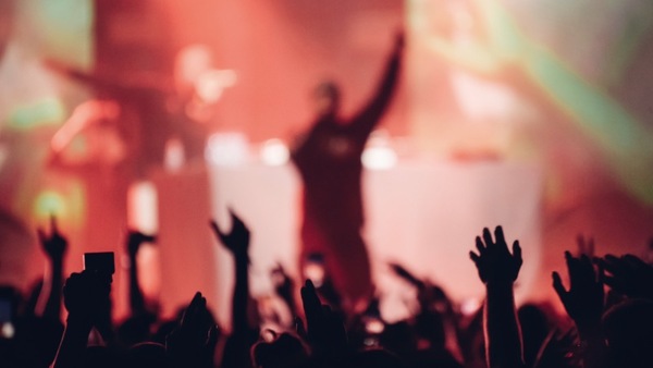 Rapper auf einem Hip Hop Festival
